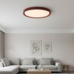 Lubinis LED šviestuvas Ø51.5cm 36W, baltas/raudonas aksomas, CCT šviesa