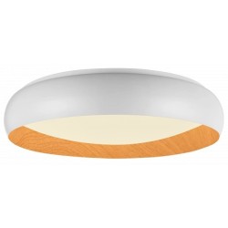 Lubinis LED šviestuvas Ø55.5cm 36W, baltas/medžio, CCT šviesa