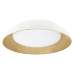 Lubinis LED šviestuvas Ø51cm 24W, baltas/medžio, CCT šviesa