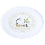 Lubinis LED šviestuvas Ø51cm 24W, baltas/medžio, CCT šviesa