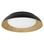 Lubinis LED šviestuvas Ø51cm 24W, baltas/juodas/medžio, CCT šviesa