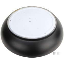 Lubinis LED šviestuvas Ø51cm 24W, baltas/juodas/medžio, CCT šviesa