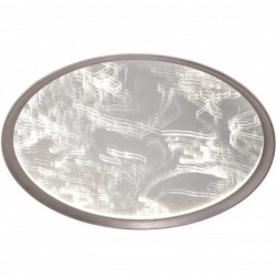 Lubinis LED šviestuvas Ø50cm 68W, pilkas/pilkai margas, CCT šviesa, nuotolinis valdymas