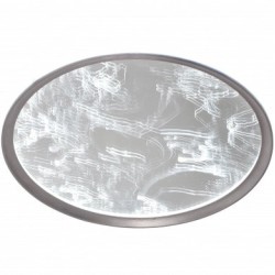 Lubinis LED šviestuvas Ø50cm 68W, pilkas/pilkai margas, CCT šviesa, nuotolinis valdymas