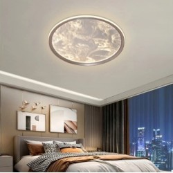 Lubinis LED šviestuvas Ø50cm 68W, pilkas/pilkai margas, CCT šviesa, nuotolinis valdymas