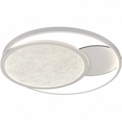 Lubinis LED šviestuvas, 64W, baltas/pilkas, CCT šviesa, nuotolinis valdymas