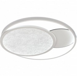 Lubinis LED šviestuvas, 64W, baltas/pilkas, CCT šviesa, nuotolinis valdymas