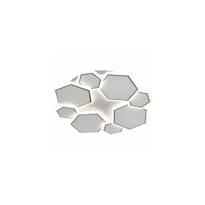 Lubinis LED šviestuvas, 68W, baltas/pilkas, CCT šviesa, nuotolinis valdymas