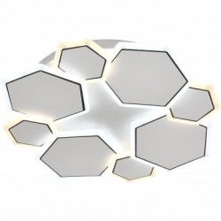 Lubinis LED šviestuvas, 68W, baltas/pilkas, CCT šviesa, nuotolinis valdymas