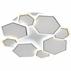 Lubinis LED šviestuvas, 68W, baltas/pilkas, CCT šviesa, nuotolinis valdymas