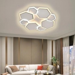 Lubinis LED šviestuvas, 68W, baltas/pilkas, CCT šviesa, nuotolinis valdymas