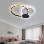 Lubinis LED šviestuvas, 78W, baltas/juodas, CCT šviesa, nuotolinis valdymas