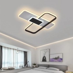 Lubinis LED šviestuvas, 68W, baltas/juodas, CCT šviesa, nuotolinis valdymas