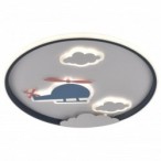 Lubinis LED šviestuvas, 78W, baltas/juodas, CCT šviesa, nuotolinis valdymas