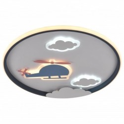 Lubinis LED šviestuvas, 78W, baltas/juodas, CCT šviesa, nuotolinis valdymas