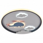 Lubinis LED šviestuvas, 78W, baltas/juodas, CCT šviesa, nuotolinis valdymas