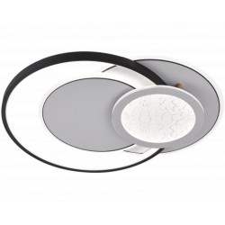 Lubinis LED šviestuvas, 84W, baltas/juodas, CCT šviesa, nuotolinis valdymas