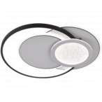 Lubinis LED šviestuvas, 84W, baltas/juodas, CCT šviesa, nuotolinis valdymas