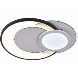 Lubinis LED šviestuvas, 84W, baltas/juodas, CCT šviesa, nuotolinis valdymas