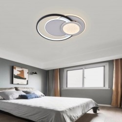 Lubinis LED šviestuvas, 84W, baltas/juodas, CCT šviesa, nuotolinis valdymas