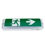 Paviršinio montavimo evakuacinis LED šviestuvas 4W 3.6V 1500mAh su 3 val. avariniu veikimu + PVC lipdukai