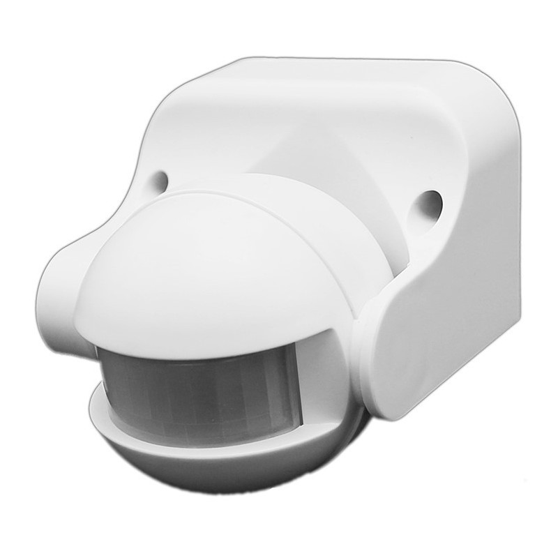 PIR judesio daviklis IP44 220V D:12m 180° Lux:10-2000