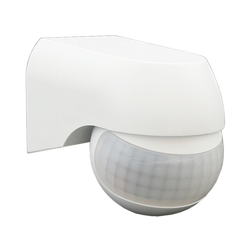 PIR judesio daviklis IP54 220V D:12m 180° Lux:10-2000