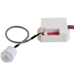 PIR judesio daviklis IP65 220V D:2-10m 120° Lux:10-2000