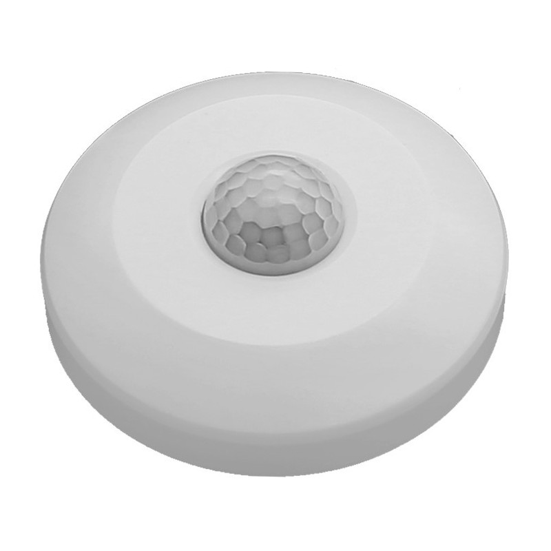 PIR judesio daviklis IP20 220V D:8m 360° Lux:10-2000