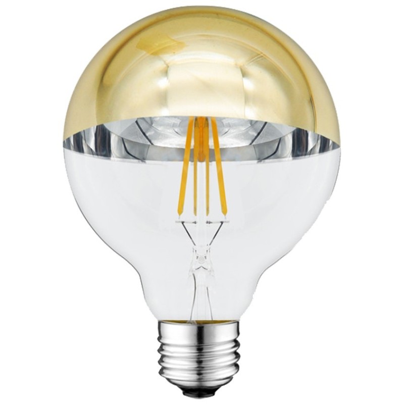 LED lemputė G95 7W 800LM 2700K E27 220V HALF Aukso Stiklas