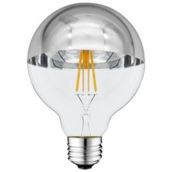 LED lemputė G95 7W 800LM 2700K E27 220V HALF SILVER Stiklas