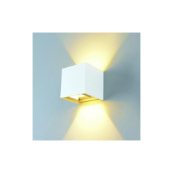LED fasadinis lauko šviestuvas EPISTAR 2x6W IP54 660LM BALTA SPALVA 3000K