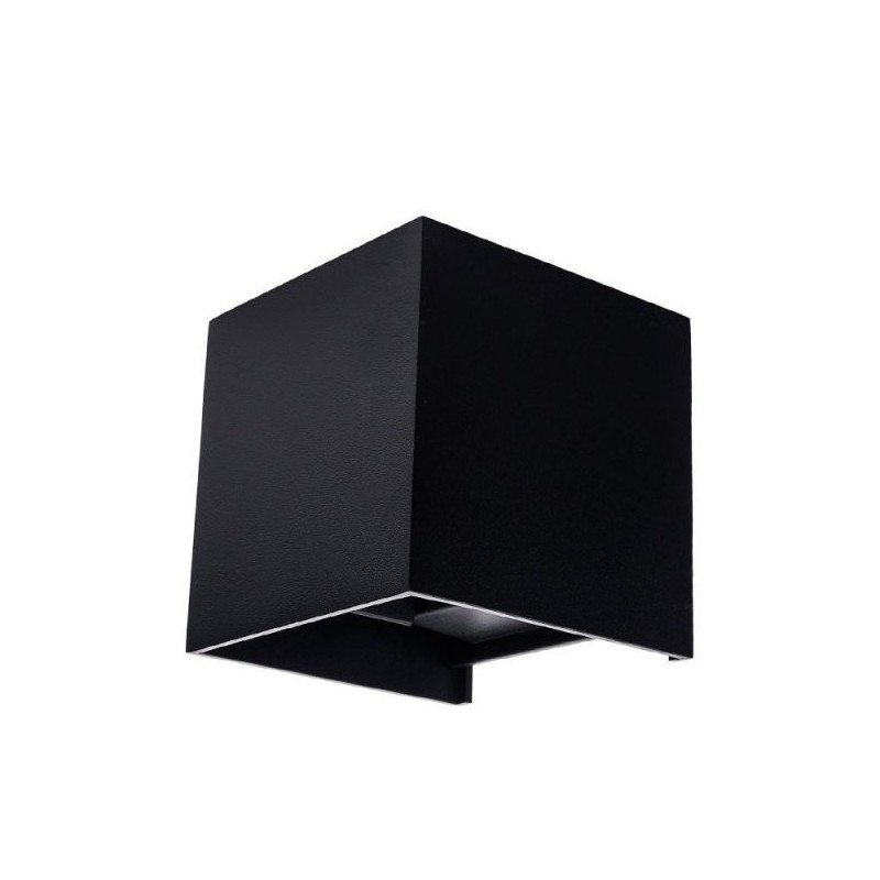 LED fasadinis lauko šviestuvas EPISTAR 2x6W IP54 660LM Juoda spalva 4000K