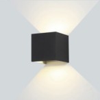 LED fasadinis lauko šviestuvas EPISTAR 2x6W IP54 660LM Juoda spalva 4000K