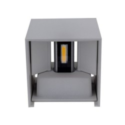 LED fasadinis lauko šviestuvas EPISTAR 2x6W IP54 660LM Pilkas 3000K