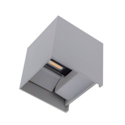 LED fasadinis lauko šviestuvas EPISTAR 2x6W IP54 660LM Pilkas 3000K