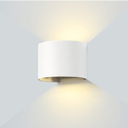LED fasadinis lauko šviestuvas EPISTAR 2x6W IP54 660LM BALTA SPALVA 3000K