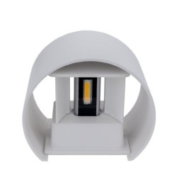 LED fasadinis lauko šviestuvas EPISTAR 2x6W IP54 660LM BALTA SPALVA 3000K