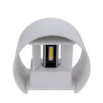 LED fasadinis lauko šviestuvas EPISTAR 2x6W IP54 660LM BALTA SPALVA 3000K