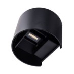 LED fasadinis lauko šviestuvas EPISTAR 2x6W IP54 660LM Juoda spalva 4000K