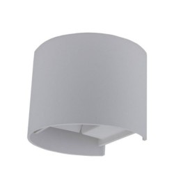 LED fasadinis lauko šviestuvas EPISTAR 2x6W IP54 660LM Pilkas 4000K