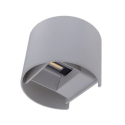 LED fasadinis lauko šviestuvas EPISTAR 2x6W IP54 660LM Pilkas 4000K