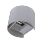 LED fasadinis lauko šviestuvas EPISTAR 2x6W IP54 660LM Pilkas 4000K