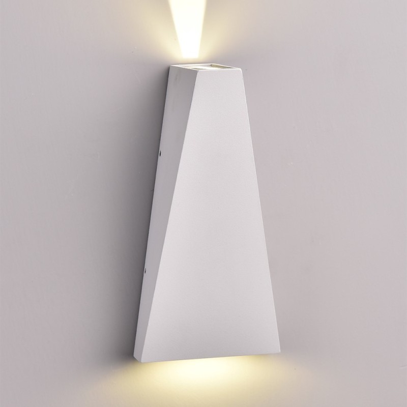 LED fasadinis lauko šviestuvas CREE 2x6W IP54 660LM Pilkas 3000K