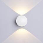 LED fasadinis lauko šviestuvas CREE 2x6W IP54 660LM BALTA SPALVA 3000K