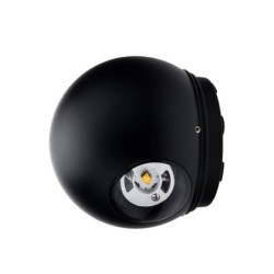 LED fasadinis lauko šviestuvas CREE 2x6W IP54 660LM Juoda spalva 3000K