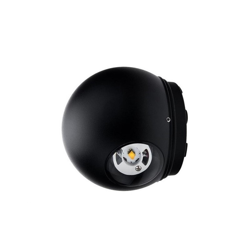 LED fasadinis lauko šviestuvas CREE 2x6W IP54 660LM Juoda spalva 3000K