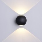 LED fasadinis lauko šviestuvas CREE 2x6W IP54 660LM Juoda spalva 3000K