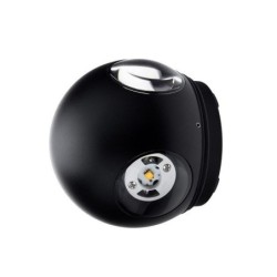 LED fasadinis lauko šviestuvas CREE 220V 4W IP54 440LM Juoda spalva 3000K