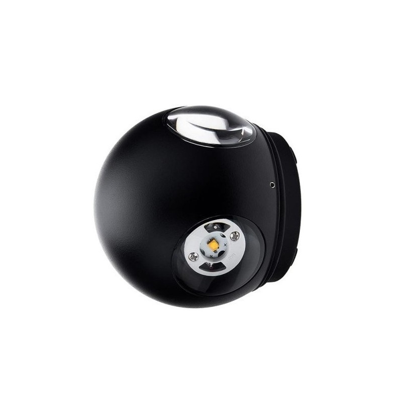LED fasadinis lauko šviestuvas CREE 220V 4W IP54 440LM Juoda spalva 3000K